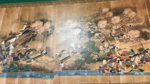 蛸地蔵縁起絵巻の蛸合戦図