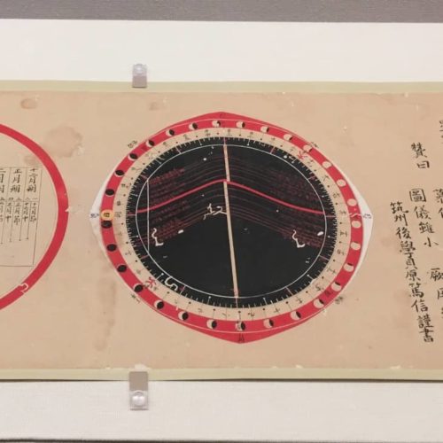 月の満ち欠けや運行を表した図