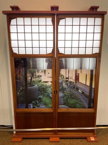 大阪の長屋展の建具の展示