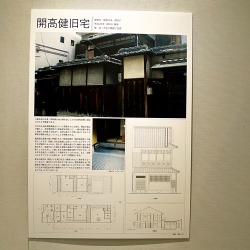 開高健旧宅の写真パネル