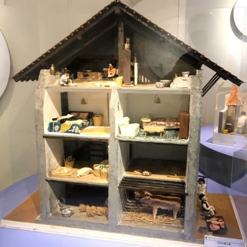 ネパールカトマンズ地方の家のミニチュア