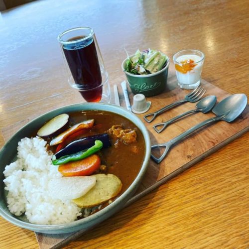 狭山池博物館カフェのカレーセット