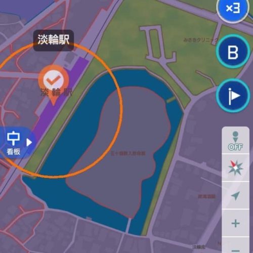 南海淡輪駅周辺地図