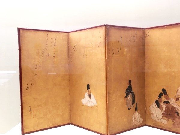 烏丸光広賛の関屋図屏風