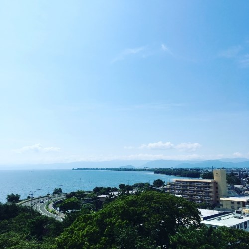 長浜城からの琵琶湖